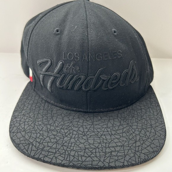Los Angeles The Hundreds Wool Blend Snapback Hat Cap Black - Picture 1 of 8